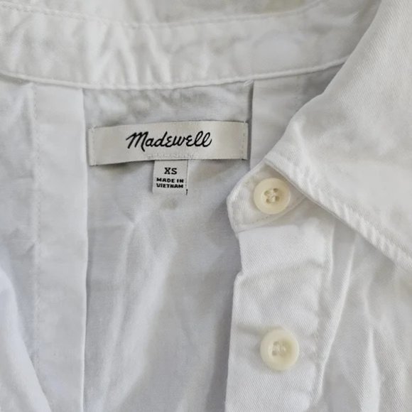 Madewell White Poplin Size XS - Picture 2 of 7